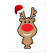 Holiday of funny Christmas santa Postcard