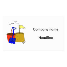 Holiday on the beach business cards