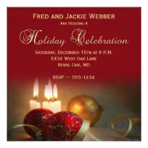 Holiday or Christmas Party Invitations
