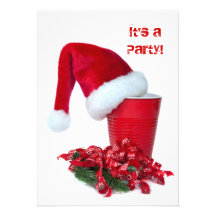 Holiday Party Cup Custom Invites