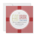 Holiday Party Eat Drink & Make Merry Invitation