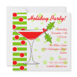 Holiday Party Holly Cocktail Invitation