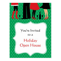 Holiday Party Invitation Postcard