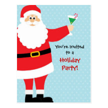 Holiday Party Invitation Postcard