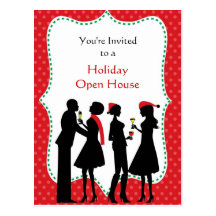 Holiday Party Invitation Postcard