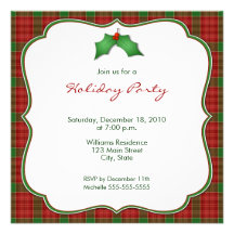 Holiday Party Invitations
