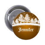 Holiday Party Name Tags Gold buttons