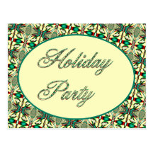 Holiday party postcard