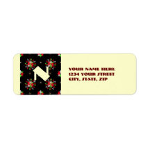 Holiday Pattern Brights Return Address Label