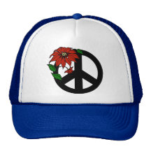 Holiday Peace Symbol Hat