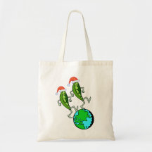 Holiday Peas on Earth Bags