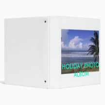 HOLIDAY PHOTO ALBUM 3 RING BINDERS