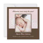Holiday Photo Birth Announcement
