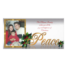 Holiday Photo Card Peace