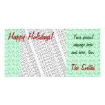 Holiday Photo Card Template, Mistletoe Pattern