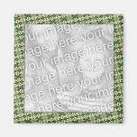 Holiday photo frame refrigerator magnet
