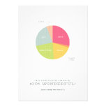 Holiday Pie Chart Christmas Card invitations