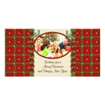 Holiday Plaid Photo Card
