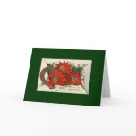 Holiday Poinsettia Christmas Greeting Card