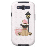Holiday Pug with present (pink) Galaxy SIII Cover