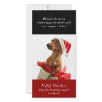 Holiday Puppy Photo Card