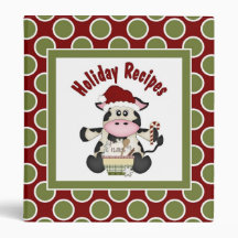 Holiday Recipes Christmas Cow Binder