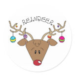 Holiday Reindeer Sticker