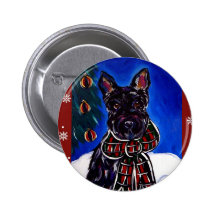 Holiday Scottish Terrier Pins