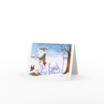 Holiday Snow Cow Cards