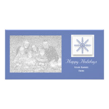 Holiday Snowflake Photo Cards