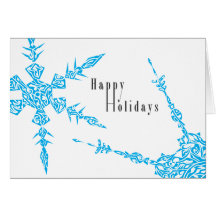 Holiday Snowflakes Greeting Card