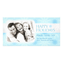 Holiday Snowflakes photo card