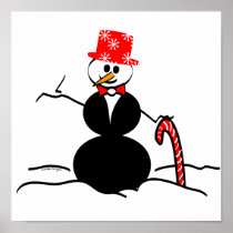 Holiday Snowman Posters