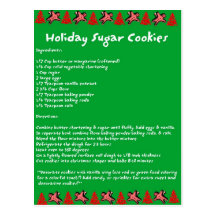 Holiday Sugar Cookies Post Cards