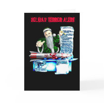 Holiday Terror Alert Greeting Cards