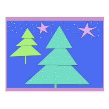 Holiday Trees Postcards