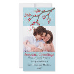 Holiday Winter Berry and Snowflakes Photo Cards photo cards