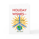HOLIDAY WISHES~ Solar&WindPower Cards