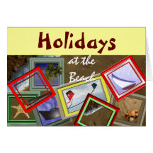 Holidays at the Beach Greeting Cards