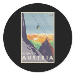 Holidays in Austria Round Stickers