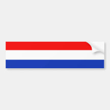 Holland Flag Bumper Stickers