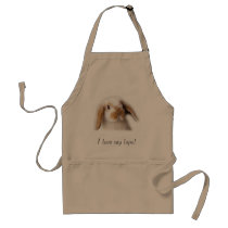 Holland lop "I love my lops" apron