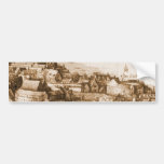 Hollar's Globe Theatre Long View of London Bumper Sticker