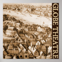 Hollar's Globe Theatre Long View of London