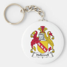 Hollowell Family Crest Key Chains