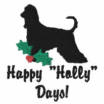Holly Afghan Hound Embroidered Shirt (Polo)