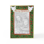 Holly and Dove Christmas Greeting Card
