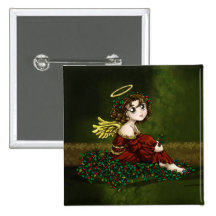 Holly Angel Pinback Button