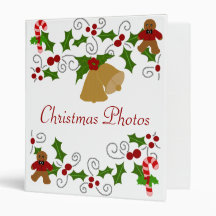 Holly arch Christmas binder