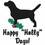 Holly Beagle Embroidered Shirt (Zipper Hoodie)